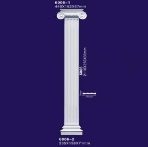 China Marble Design Polyurethane Columns , Plaster Roman Columns / Gypsum Columns on sale