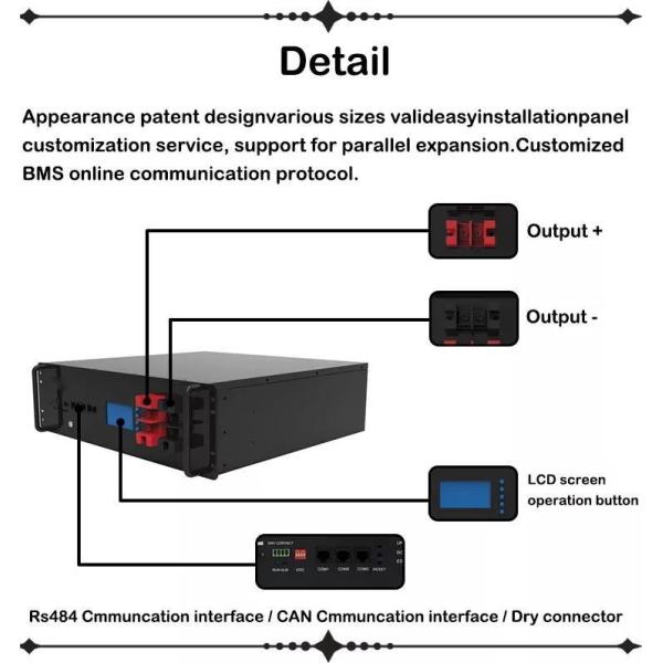 48v Solar Battery Lithium Ion 8kw 160Ah Home Battery Backup