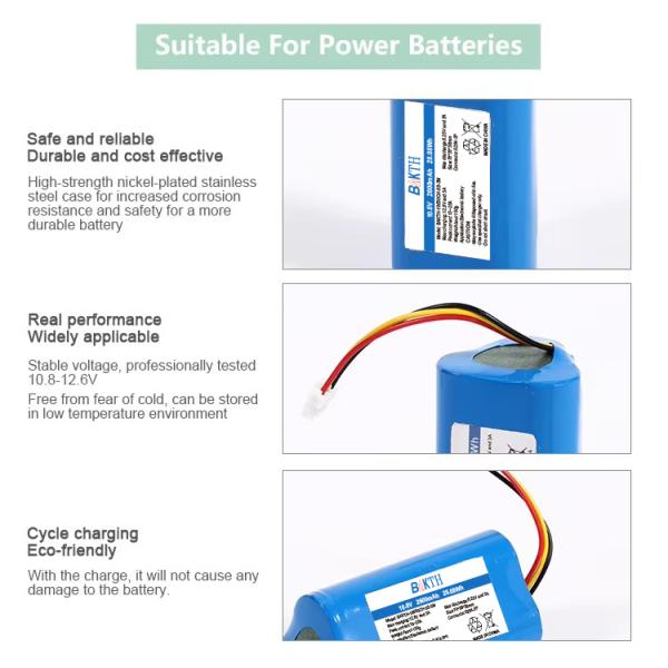 18650CH-3S-3M 10.8V 2600mAh Lithium Ion Battery High Discharge Rate Li-Ion Battery Pack for Consumer Electronics