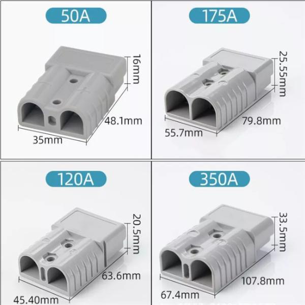 Multipurpose Anderson Powerpole Connector 50A For Forklift Battery Cable