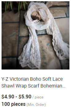 Y-F 2023 Autumn Girls Two Tone Detachable Lace Collar Crochet Kids Cotton Flower Wedding Vintage Collar