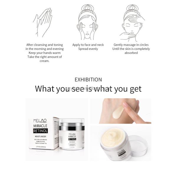 Private Label Anti Aging Face Cream Retinol Face Cream Collagen Hyaluronic Acid Face Moisturizer Skin Care Retinol Serum Lotion