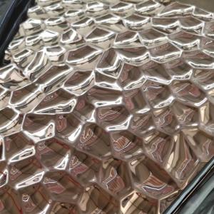 China Checkered Cooking Embossed Pvd Coated SUS304 Embossed Stainless Steel Plate on sale