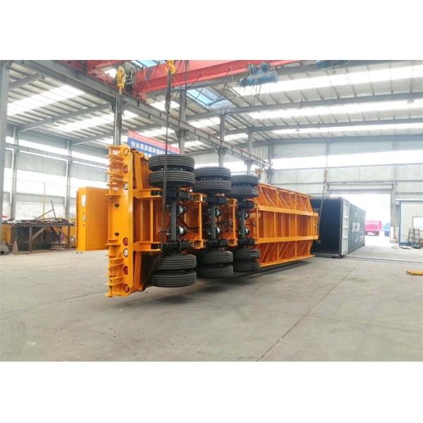 Concave Beam Extendable 3 Axle 100 Ton Lowboy Semi Trailer