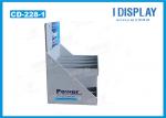 2 Tier Recycled Small PDQ Cardboard Counter Display For Battery Promotion
