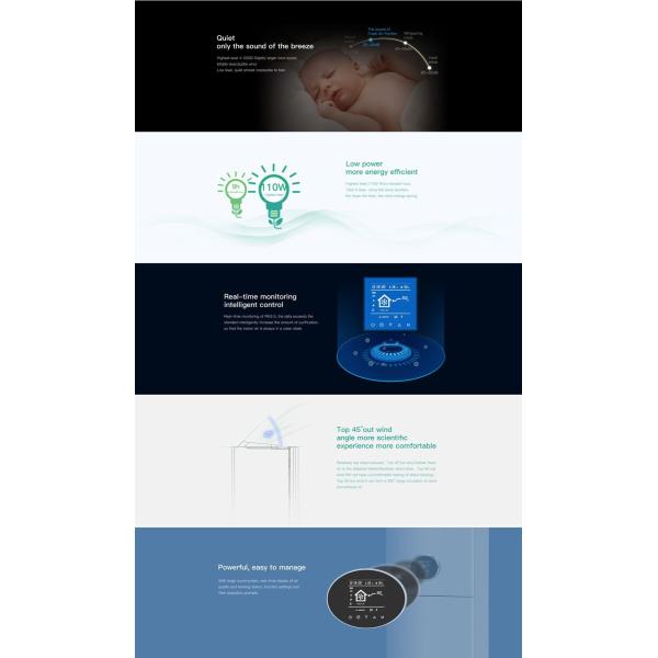 Cabinet Style Low Power Intelligent Control Ventilation with Purifier - interior view