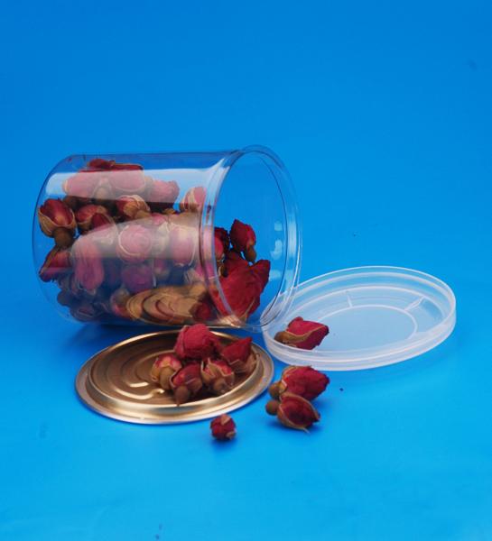 Buy Airtight Round Plastic Food Containers / Custom Portable Plastic Scented Tea Canister at wholesale prices