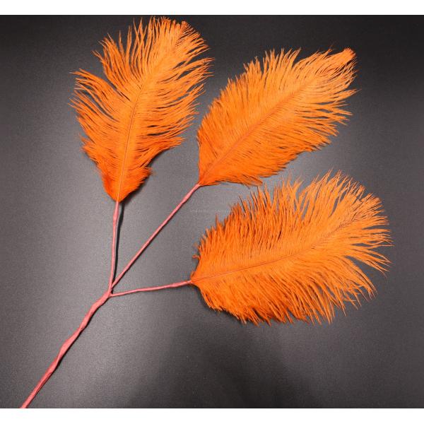 Event Party Supplies Must-Have Ostrich Feather Spray with Wire Accessory Shipping Worldwide