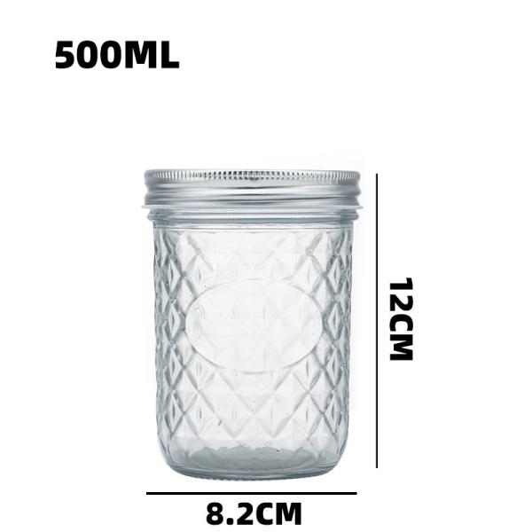 High Quality Ball Small Candle Sublimation Glass Ball Mason Jars Light 16 Oz With Silver Gold Lid