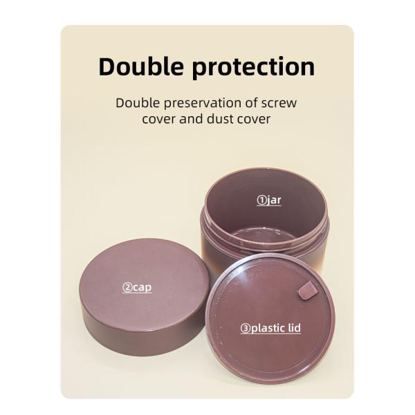 Frosted PP Cream Jar 8oz 250ml Plastic Body For Cosmetic