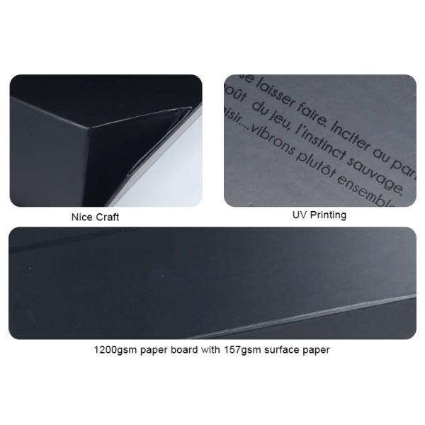 Flat Foldable Cardboard Boxes , UV Logo Rigid Cardboard Gift Boxes Easy To Use