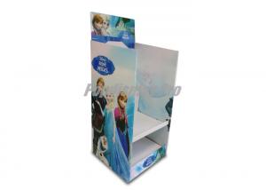 China Free Standing Cardboard Floor Displays 2 Layers Side Panel Cardboard Store Displays on sale