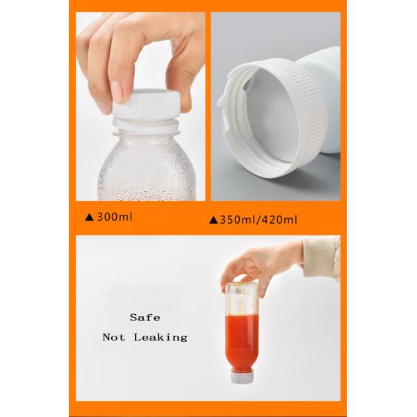 Disposable 300ml Juice Bottle Safe Portable Clear Plastic Drinking Bottles