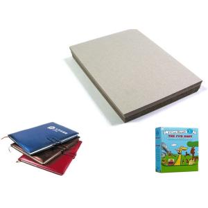 China Thick Paperboard Uncoated Grey Cardboard Paper Sheet Laminated Offset Printing on sale