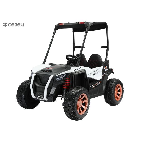 Powered Ride-On UTV with Ceiling,Kids Ride on Truck, Children Electric Ride on Car Parent Remote Control