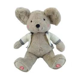 China Custom High Quality Kids Play Soft Toy Mouse Stuffed Plush Animal Electronic Music Toys on sale