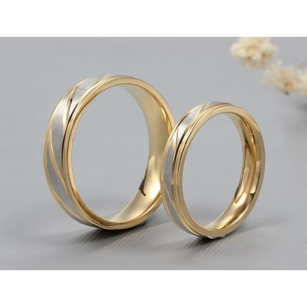 Third Party Appraisal Stainless Steel Couples Rings for Anniversary Engagement Wedding