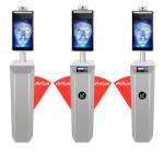 Access Control Face Recognition Turnstile With Body Temperature Measurement