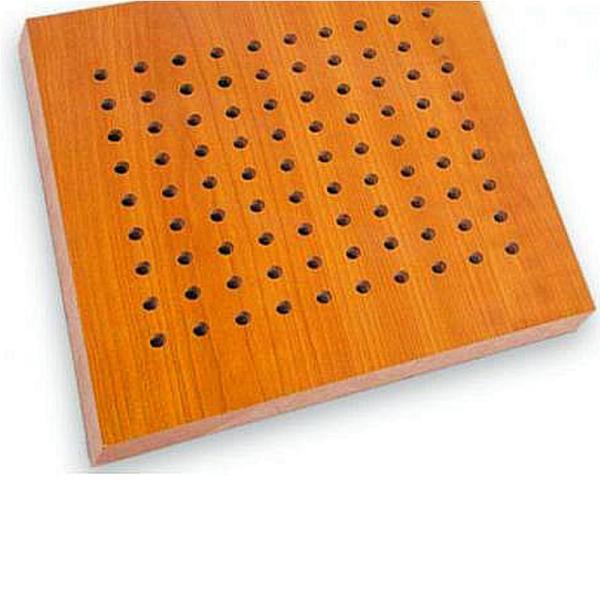 Buy Soundproof Perforated Wood Acoustic Panels Fiberglass Insulation Wooden Board at wholesale prices