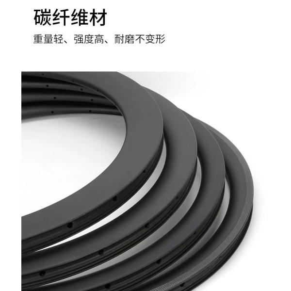 Matte Finish 700C Road Bike Wheel Rim With V Brake System Clincher Type 38/50/60/88mm