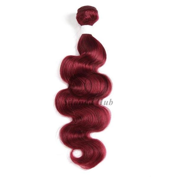 Burgundy Body Wave Remy Human Hair Bundles Sew In Weave Bundles Brazilian Bundle Deals