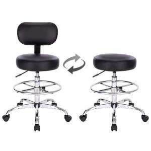 China School Luxury Laboratory Stool Chair ABS Bar Lab Stool Adjustable With Footrest on sale