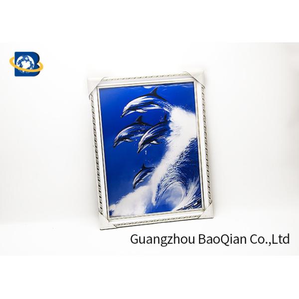 Flip Image 3D Wolf Picture , Dolphin 3D Animal Pictures Wall Decoration Art