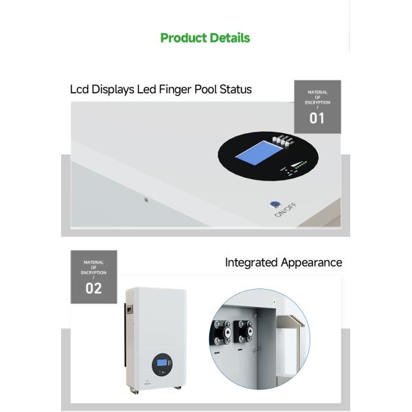 Communication CAN2.0 48V 100AH 5KWH Home Solar Battery Pack LiFePO4 Power Wall Battery