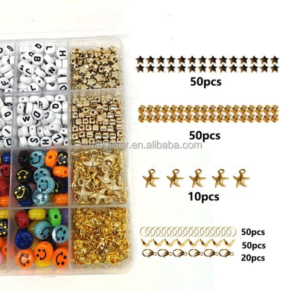 Jewelry Making DIY Crafts Handmade 3500pcs 6mm Clay Beads With Letters Fashion Woman Bracelet Handmade Set Packing Beads