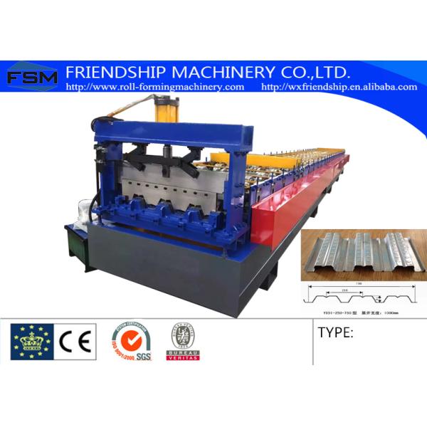 Chain Driven Gi Deck Roll Forming Machine 19 Station