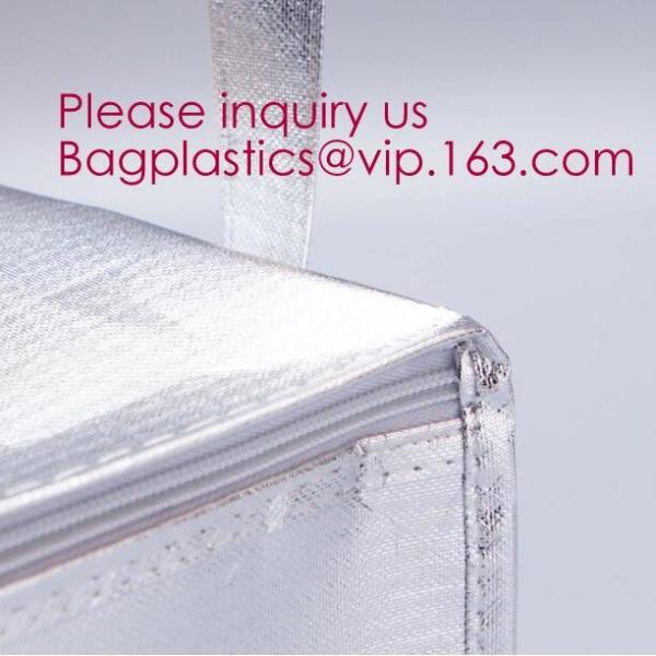 Foldable Lunch Insulated Cooler Bag Heated Food Delivery Bag Thermal Pizza Delivery Cooler Bag