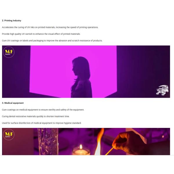 Highly Efficient UV Curing Flood Light 50W IP66 Non-Dimmable 180° Adjustable UVA 395-400nm LED Party Entertainment For Fast Resin Ink Curing