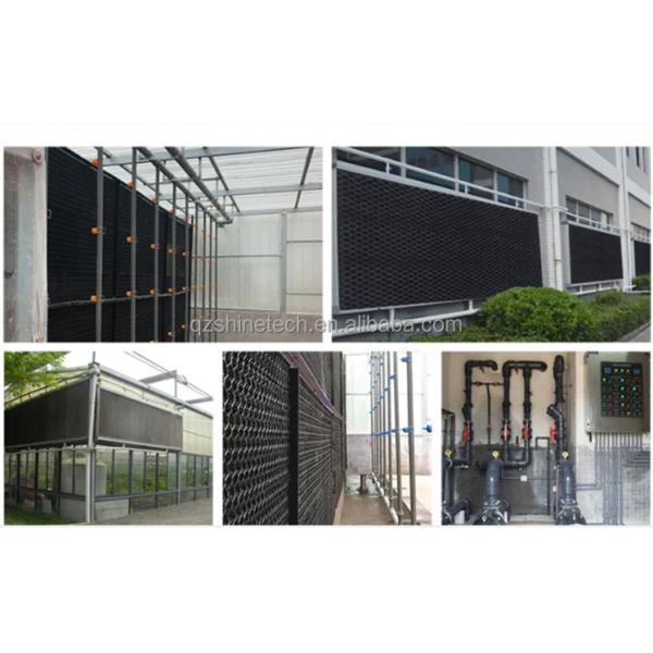 10cm 15cm 20cm Thickness PVC PE Plastic Evaporative Cooling Pad For Greenhouse