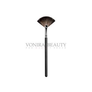 Quality Small Highlight Fan Custom Private Label Makeup Brushes Cruelty - Free for sale