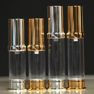 Cosmetic Liquid Foundation Pump , Refillable Airless Lotion Pump Without Straw