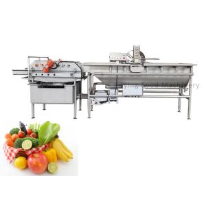China SUS 304 Stainless Steel Industrial Vegetable Washer Machine 600KG Weight on sale