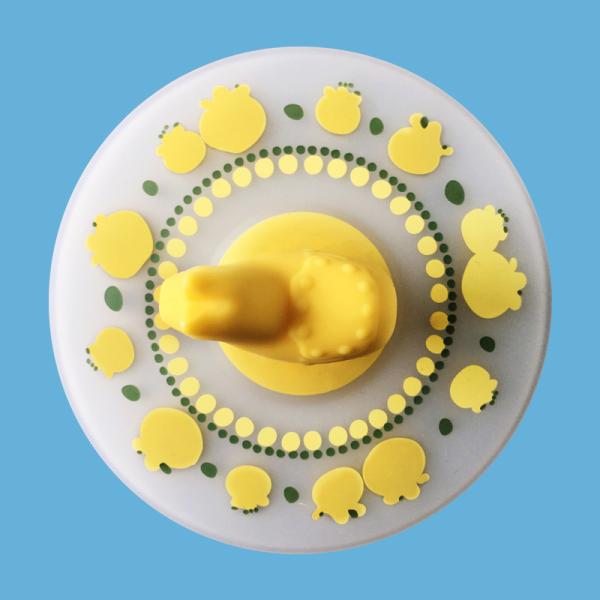 Creative Cartoon Silicone Cup Lid Leak Proof And Dustproof Ceramic Tea Cup Water Cup Lid Sealed And Fresh Keeping Lid