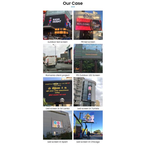 IP65 Truck Mounted LED Display Front Service Fixed Exterior P6 P8 P10