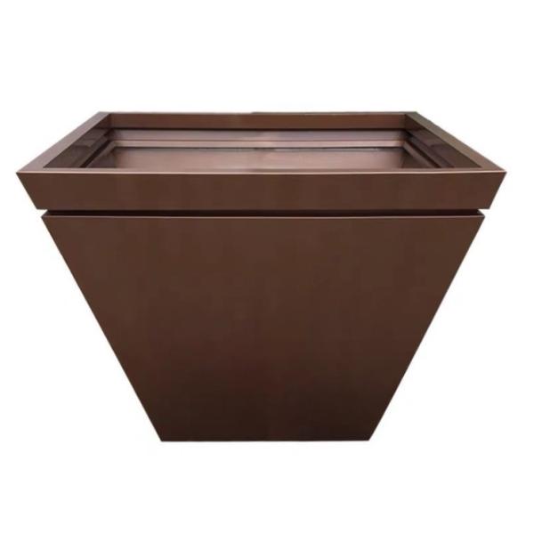 Luxury outdoor large tree planter large metal square flower pot