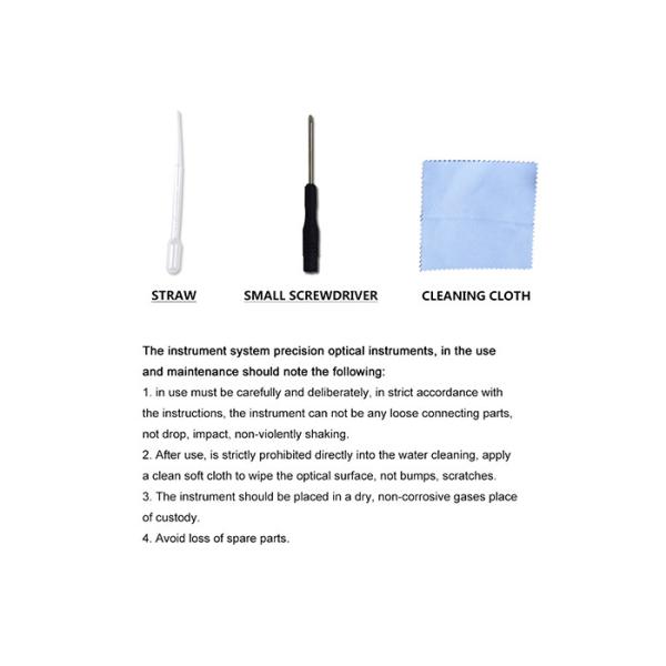 Medical Portable Hand Held Refractometer For Beer Brix Test , Black Color