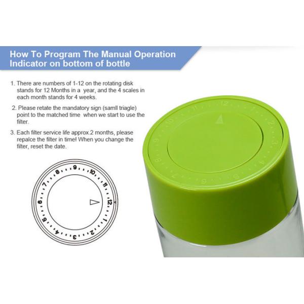 550ml BPA Free Wellblue Alkaline Ionized Water Bottles With Minerial Balls