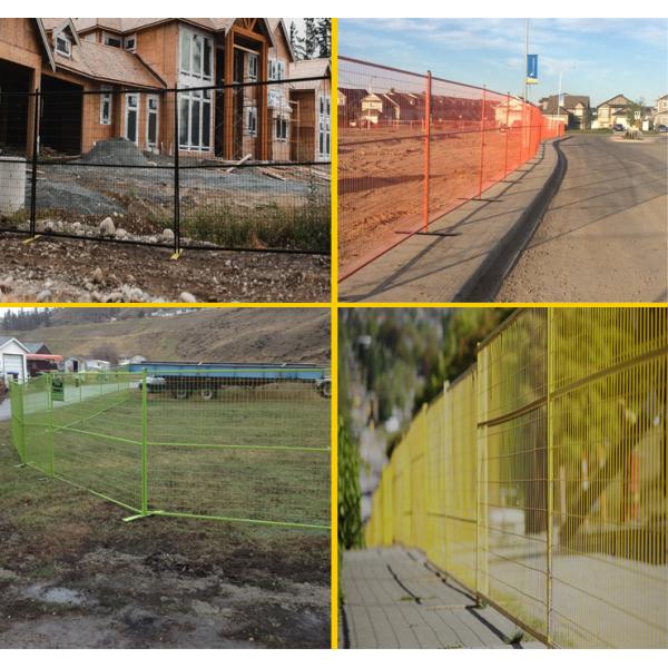 Hot Sale 6x10 Construction Event Canada Temporary Fence Panels With Orange Color