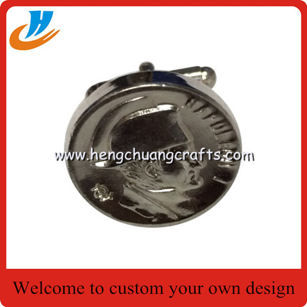 Custom Stamping metal cufflinks/engraved logo cufflinks,business cufflinks wholesale