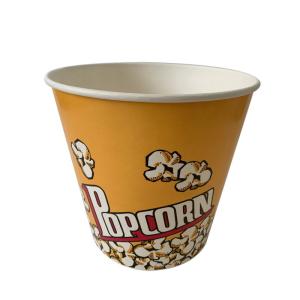 Quality Customized Popcorn Paper Containers 170 Oz Popcorn Tubs With Cinema Design for sale