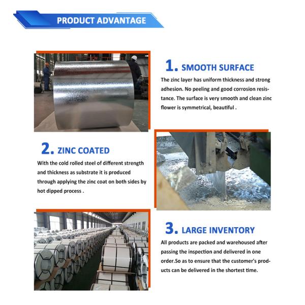 Dx51d Z275 Gi Sheet Coil 22 Gauge SONCAP JIS ISO9001 Certificate