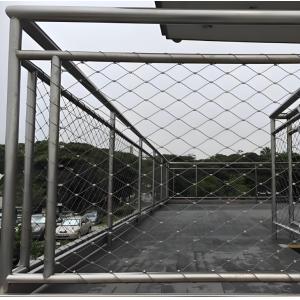 AISI316 Stainless Steel Wire Rope Mesh Transparent Railing Infill Guardrail