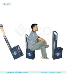China Folding Shopping Trolley Bag With Chair, Cardboard Trolley Bags For Exhibition on sale