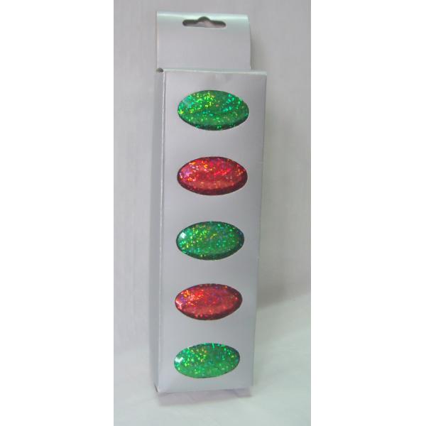 Laster film laminated PP 3 / 16" X 10m curling ribbon egg with holographc material