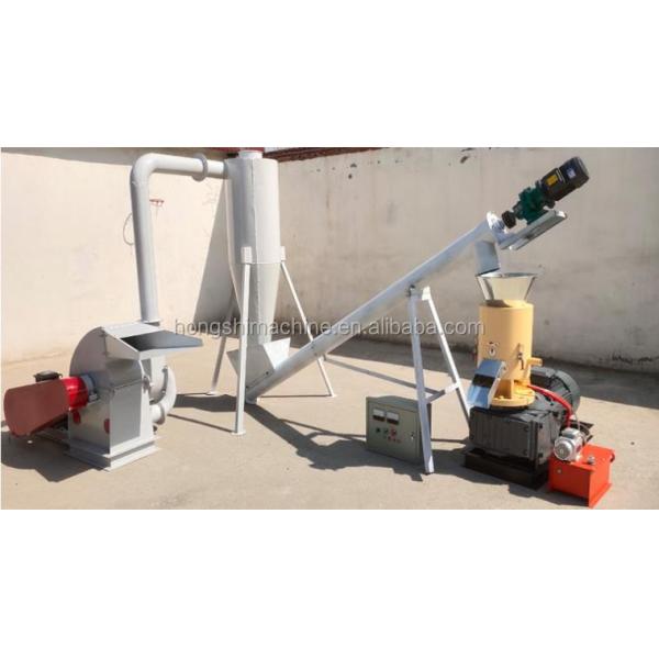 Flat Die Wood Sawdust Biomass Pellet Machine Production Line High Quality