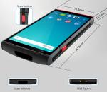 Handheld PDA Barcode Scanne IOS Android 7.0 RFID Reader Support 4G Wifi
